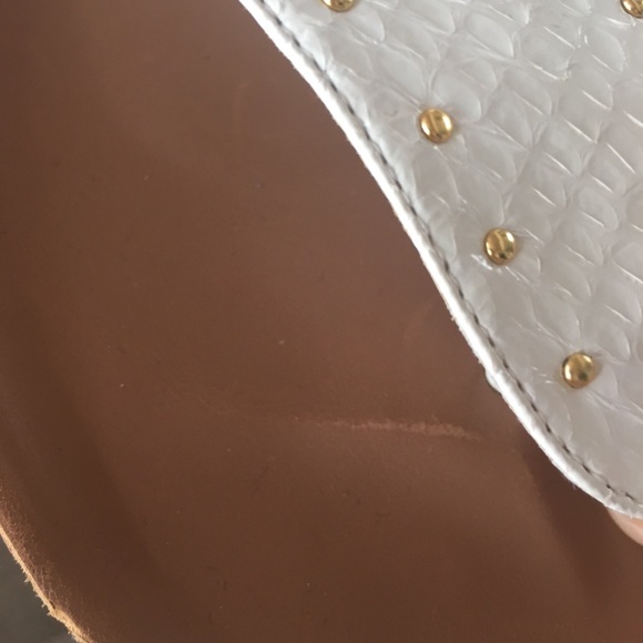 New studded thong snake embossed Leisel sandals - Picture 7 of 8